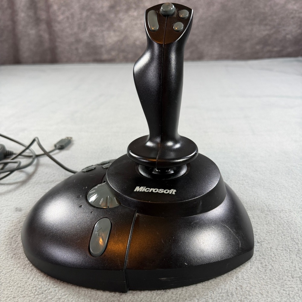 Microsoft SideWinder Precision Pro Flight Joystick USB Adapter X03-57540 Tested